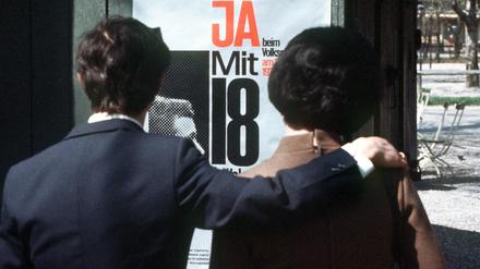 Wählen durften 18-Jährige schon 1972, gewählt werden drei Jahre später.