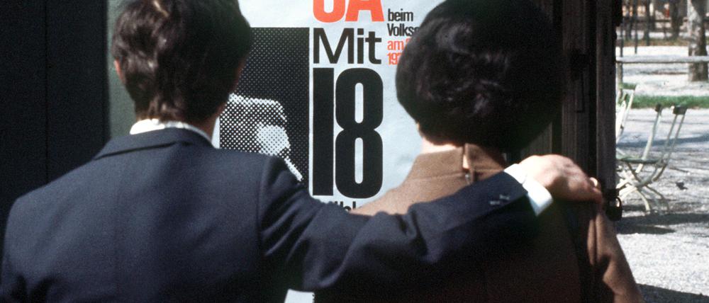 Wählen durften 18-Jährige schon 1972, gewählt werden drei Jahre später.