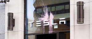 Der Tesla-Laden an der Mall of Berlin