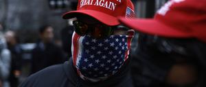 Nachwuchs-Republikaner bei einem Protest am Montag in New York.