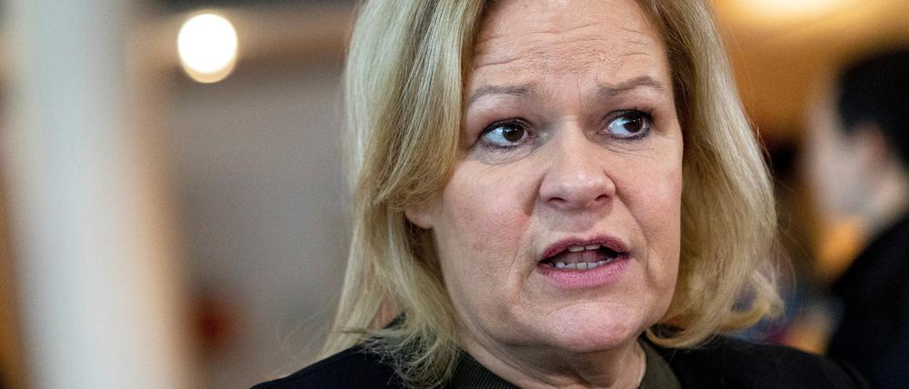 Bundesinnenministerin Nancy Faeser (SPD)