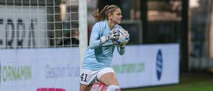 Potsdams Torhüterin Anna Wellmann konnte in Köln alle Schüsse parieren.
