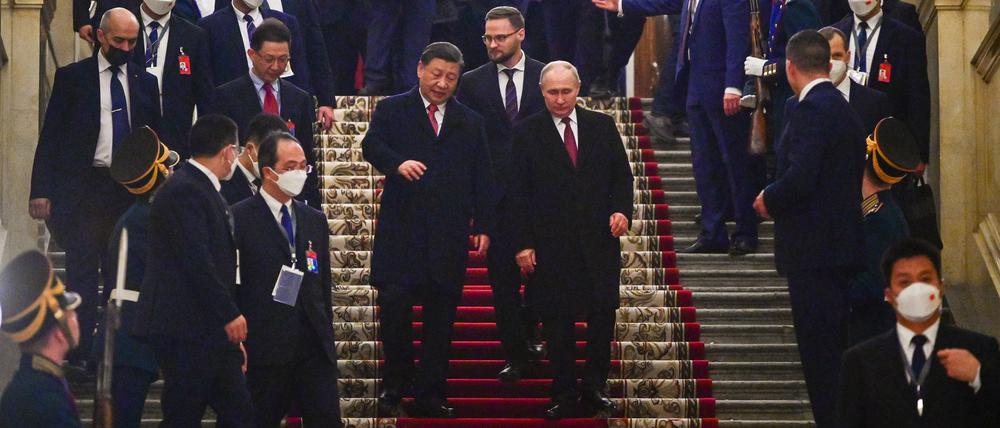 Xi und Putin haben sich offenbar bestens verstanden.