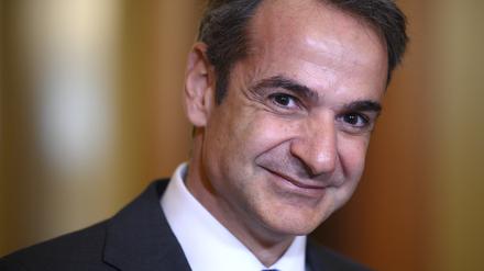 Greek Prime Minister Kyriakos Mitsotakis speaks on Capitol Hill in Washington, DC, on January 8, 2020. (Photo by JIM WATSON / AFP)

Griechenlands Premier Kyriakos Mitsotakis