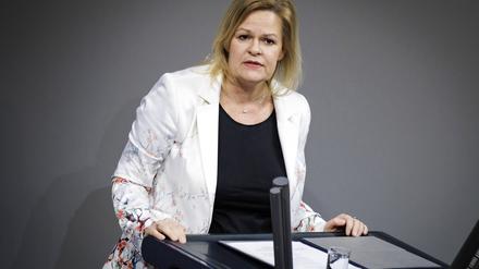 Bundesinnenministerin Nancy Faeser (SPD)