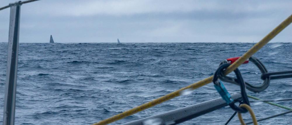 Nach 22 Tagen auf See liegen die Boote gleichauf. 