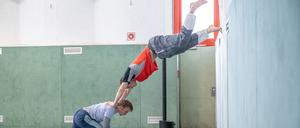 „Where the boys are“ war in der Turnhalle der Voltaireschule zu Gast, bevor es an der fabrik uraufgeführt wird.