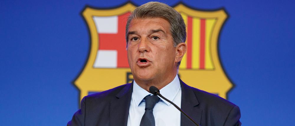 Joan Laporta ist Präsident des FC Barcelona.