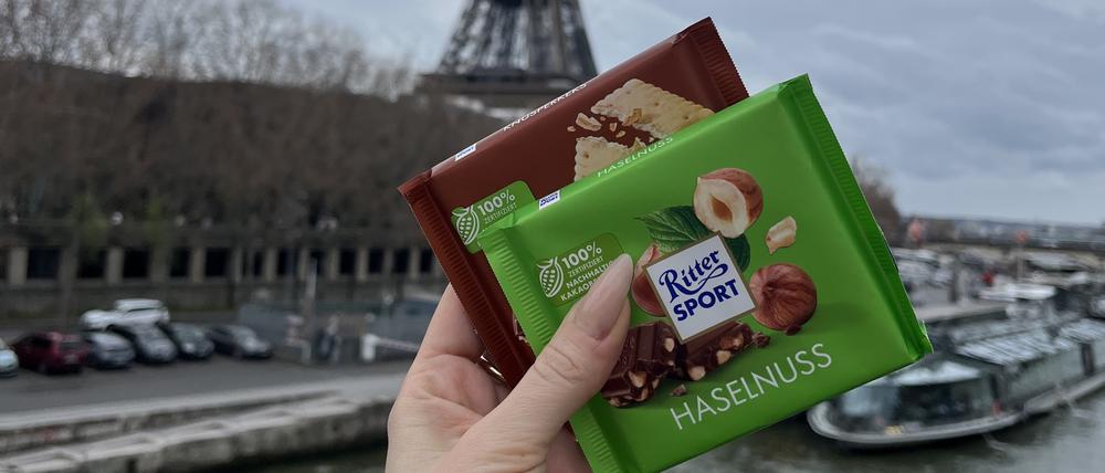 Rittersport in Paris: Schmeckt genau so, ist nur teurer.