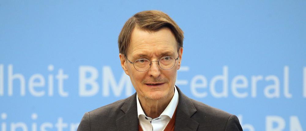 Karl Lauterbach (SPD), Bundesgesundheitsminister
