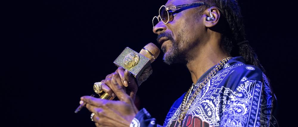 Snoop Dogg in seinem Berliner Bühnenoutfit.