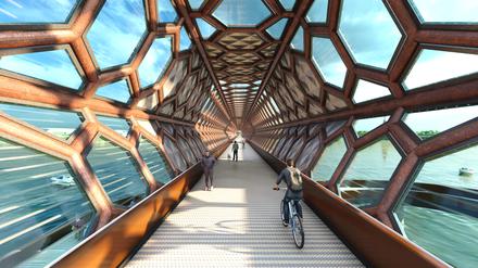 Ergebnis einer Machbarkeitsstudie: Die Idee für eine Brücke nach Hermannswerder