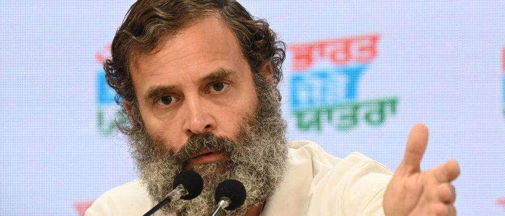 Rahul Gandhi von der oppositionellen Kongress-Partei hat seinen Parlamentssitz verloren.