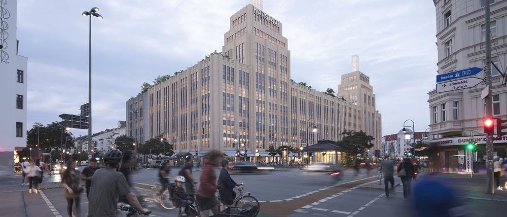Karstadt Hermannplatz Illustration von 2020, honorarfrei handout von Signa