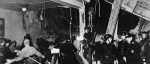 Acht Tote und 63 Verletzte forderte der Anschlag vom 8. November 1939 im Münchner Bürgerbräukeller. Hitler hatte den Saal 13 Minuten vorher verlassen.
