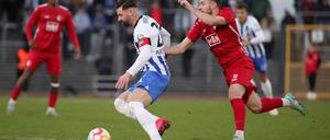 Unterschied von drei Klassen. Bundesligist Hertha BSC ließ dem Regionalligisten Berliner AK keine Chance.