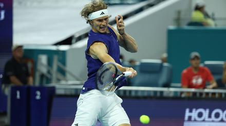Alexander Zverev hatte in Miami nicht seinen besten Tag.