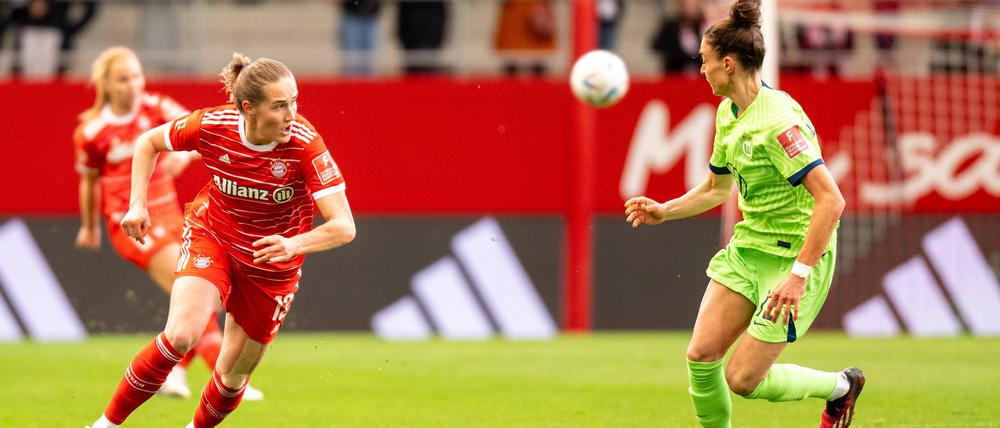 Sydney Lohmann und Felicitas Rauch lieferten sich mit Bayern und Wolfsburg ein hochspannendes Topspiel.