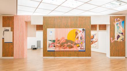 Blick in die Ausstellung „Collapsed Time“ von Christina Quarles im Hamburger Bahnhof.