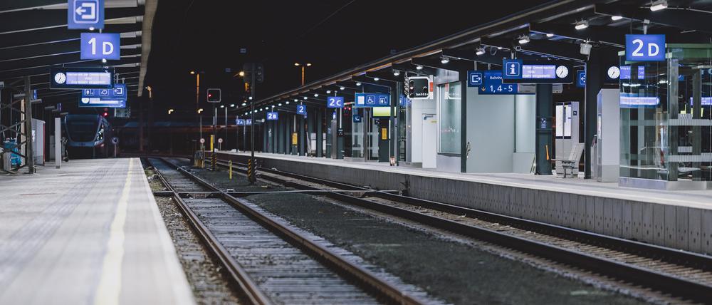 Bahnhof in Österreich.