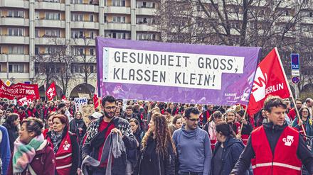 Lehrerstreik in Berlin am 22. März 2023.