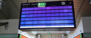Am Montag wird bei der Deutschen Bahn gestreikt.