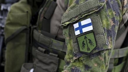 Ein finnischer Soldat bei einer Nato-Übung (Archivbild)
