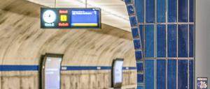 Der Warnstreik im ÖPNV in München am 27. März 2023 betrifft auch U-Bahnen, Züge, und den U-Bahnhof Mariannenplatz.