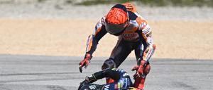 Marc Marquez hatte Miguel Oliveira in einen Unfall verwickelt.