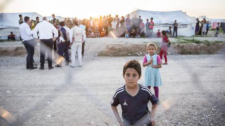Eine Flüchtlingsunterkunf im Irak.