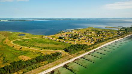 Die Ferienhaussiedlung Plogshagen auf Hiddensee. Bauvorhaben werden bisher ohne Bebauungsplan entschieden.