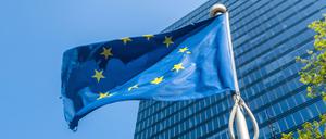 Eine EU-Flagge in der EU-Hauptstadt Brüssel. 