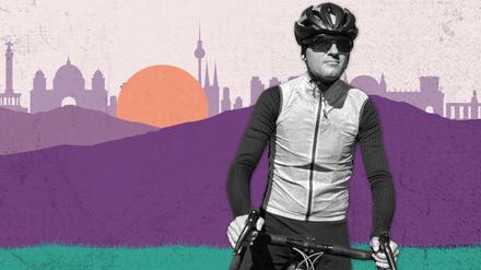 Radfahrer in Lycra: ein Mamil auf den Straßen Berlins.