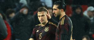 Emre Can (rechts) gibt Halt. Auch dem neuen deutschen Kapitän Joshua Kimmich.