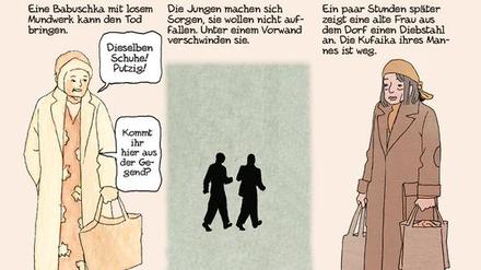 Eine Seite aus  „Berichte aus der Ukraine 2“.