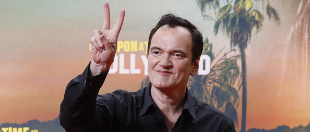 Tarantino im Jahr 2019 bei der Vorstellung von „Once Upon a Time in Hollywood“ in Berlin.