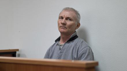 Alexej Moskaljow nach der Festnahme.