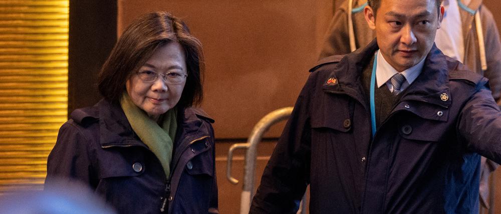 Ankunft in New York: Taiwans Präsidentin Tsai Ing-wen.