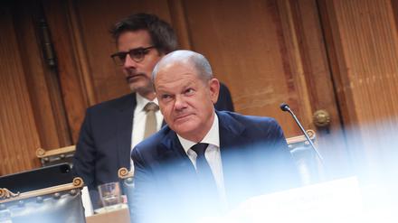 Olaf Scholz im Hamburger Cum-ex-Ausschuss.