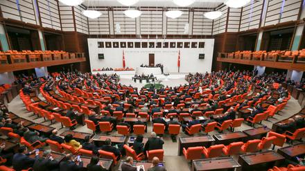 Das türkische Parlament.