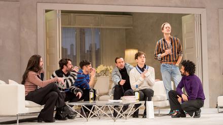 „Das Vermächtnis“ mit Nicola Mastroberardino, Florian Jahr, Thiemo Strutzenberger, Simon Zagermann, Vincent zur Linden, Moritz Treuenfels, Patrick Bimazubute (v. l. n. r.) 