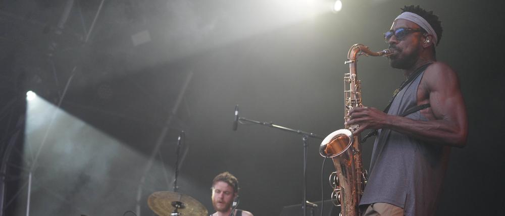 End of the Road Festival 2021 The Comet is Coming performing at the 2021 End of the Road Festival in Larmer Tree Gardens in Dorset. Photo date: Saturday, September 4, 2021. Photo credit should read: Richard Gray/EMPICS PUBLICATIONxINxGERxSUIxAUTxONLY Copyright: xRichardxGrayx 62208477