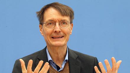Karl Lauterbach (SPD), Bundesminister für Gesundheit.