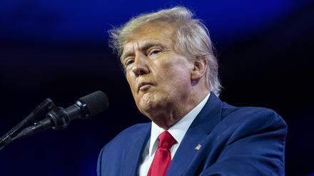 Donald Trump, ehemaliger Präsident der USA, Trump spricht auf der Conservative Political Action Conference.