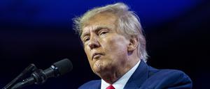 Donald Trump, ehemaliger Präsident der USA, Trump spricht auf der Conservative Political Action Conference.
