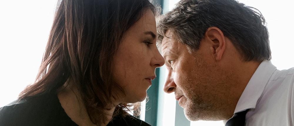 Grüne im Gespräch: Annalena Baerbock und Robert Habeck.