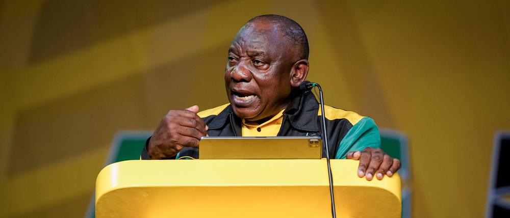 Staatschef Cyril Ramaphosa ist Präsident des Afrikanischen Nationalkongresses (ANC).