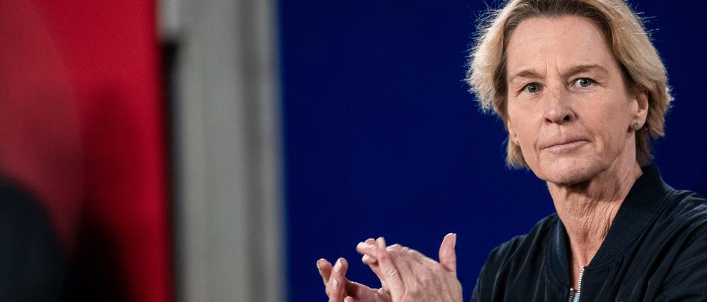 Martina Voss-Tecklenburg ist seit Ende 2018 Bundestrainerin und hat noch viel vor mit ihrer Mannschaft.