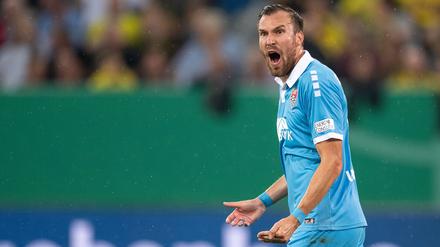 Wie man ihn kennt: Kevin Großkreutz – hier 2019.