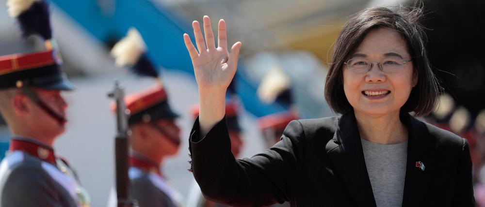 Taiwans Präsidentin Tsai bei einem Staatsbesuch in Guatemala Ende März.